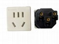 China 3C GB Standard 2-pole & 3-pole Sockets with safety shutter(R16BTNS-W)