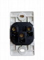 Buried type 1 gang Industrial GB China socket w/screw (WF-9.1R16BTNS-W 10A)