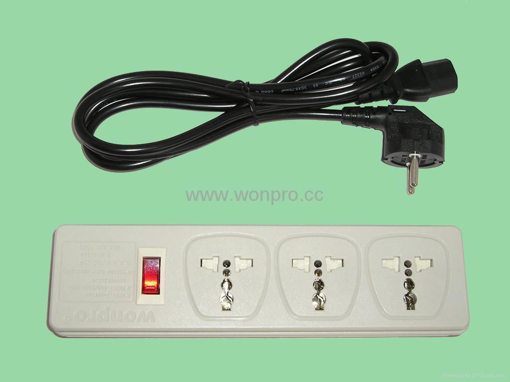 3，5，6 gang universal outlet power strip 3