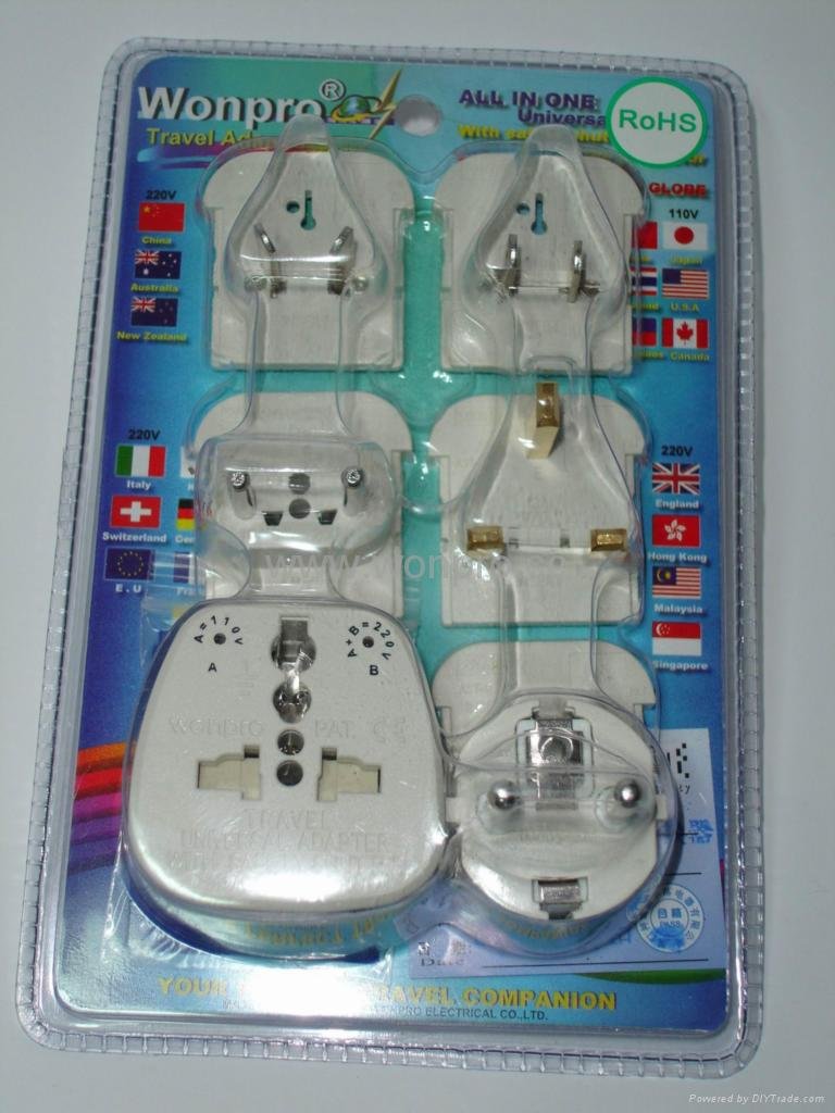 All in One Travel Adapter Kit(OAST-P5vs-PP) 1