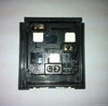 Inlay Way1 gang Euro,USA,UK, GB multi-socket in black(BSF-RGFS-BK ect.)  