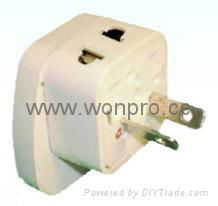 Wonpro Univeral Safety Travel Adapter w/ 2-pin Universal Socket （WASDBvs Series） 5
