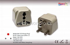 India Plug Adapter (Grounded)(WA-10-W)