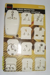 All in One Travel Adapter Kit w/  USB charger(ASTDBU-P10-PP)    