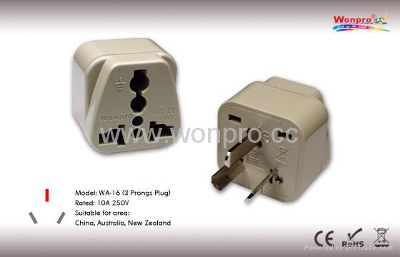 China (and old Australia) Plug Adapter (Grounded))(WA-16)