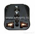 Russia Plug Adapter (Ungrounded)(WA-9B-BK)