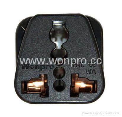 EU (European Union) Plug Adapter (Ungrounded, Inlay)(WA-9C-BK) 2