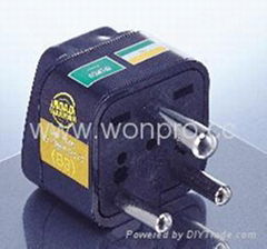 India Plug Adapter (Grounded)(WA-10-BK)