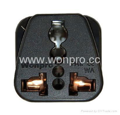India Plug Adapter (Grounded)(WA-10-BK) 2