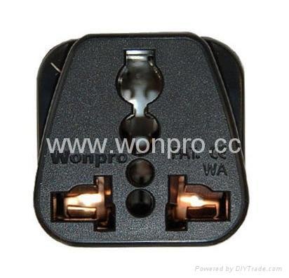 South Africa Plug Adapter (Grounded)(WA-10L-BK) 2