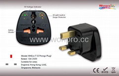 UK, Iraq  Grounded Plug Adapter(WASvs-7.BK)