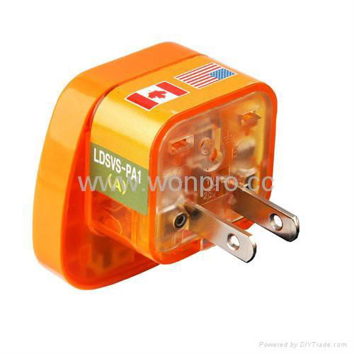 Japan, US  Ungrounded Plug Adapter(WASvs-6.O.YL.L)