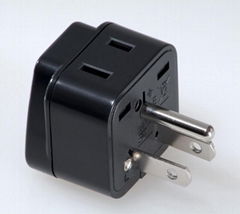 Japan, US   Ungrounded Plug Adapter(WAD-5.BK)