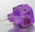 EU (European Union) Plug Adapter (Ungrounded, Inlay)(WADB-9C.P.PL.PL)