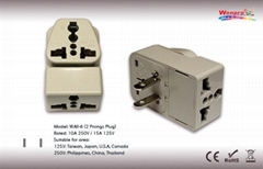 Japan, US Ungrounded Plug Adapter(WAII-6)