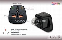 China (and old Australia) Plug Adapter (Grounded)(WASvs-16.BK)