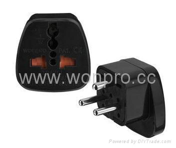 Denmark Plug Adapter (Grounded)(WAS-20.BK)