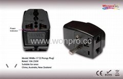 Australia Plug Adapter (Ungrounded)（WAIIIv-17.BK）