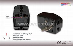 China (and old Australia) Plug Adapter (Grounded) （WAIIIv-16.BK）