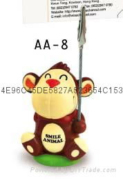 Monkey ballpen with Memo name card holder