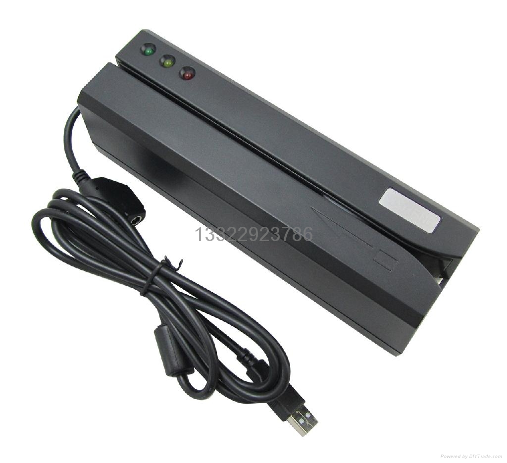 3 Track USB Magnetic Stripe Card Reader Writer MSR606