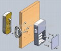 Mifare card electronic cabinet lock for lockers 3