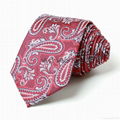 Custom logo design microfiber jacquard mens neckties