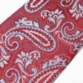 Custom logo design microfiber jacquard mens neckties