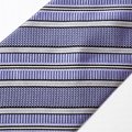  Blue 100% Silk Necktie Custom Tie Woven Printing Logo Necktie