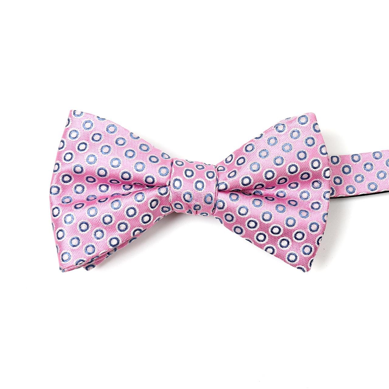 dot pink bow tie