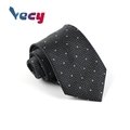 Hot Product Black Silk Dot Pattern Neck ties for Business