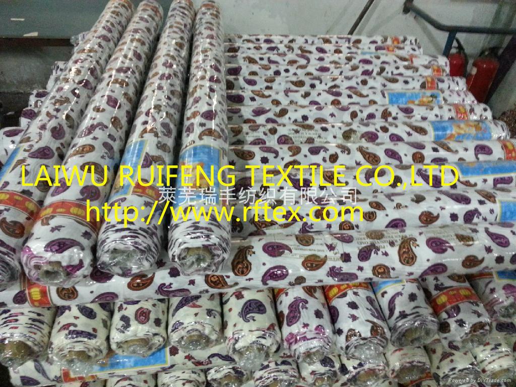 100% spun rayon printed fabric 4