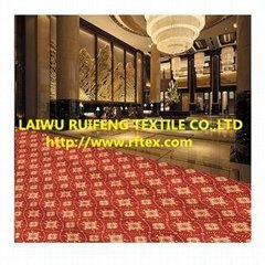    Anti slip Custom Luxury Hotel Corridor Printed Floor Carpet 