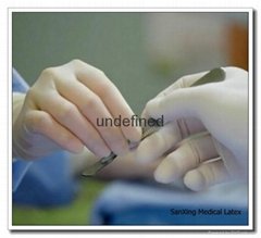 Sterile surgical gloves latex medical disposable pre powder
