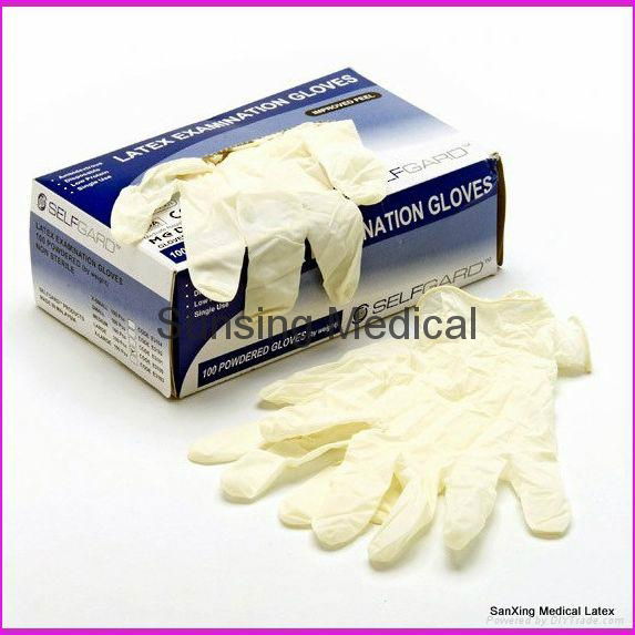 latex exam gloves medical disposable powder free