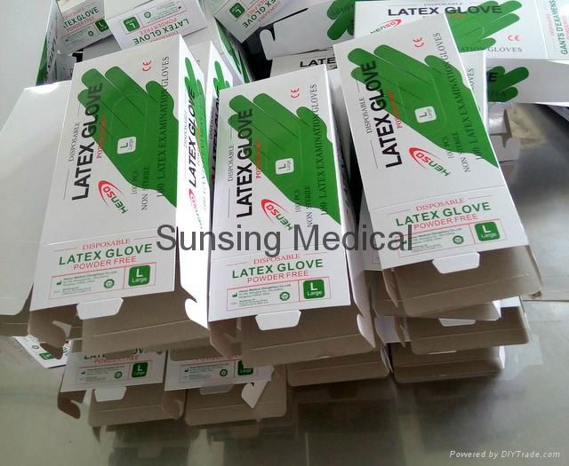 latex exam gloves medical disposable powder free 2