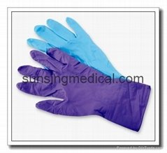 disposable nitrile gloves examination blue purple large small
