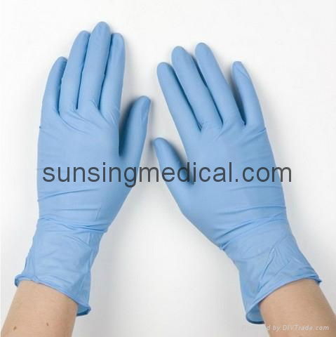 disposable nitrile gloves examination blue purple large small 2