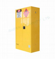 Yellow Paint Chemical Flammable Storage Cabinet For Dangerous Goods 250L