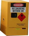 Yellow Paint Chemical Flammable Storage Cabinet For Dangerous Goods 250L