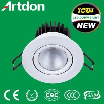10W Down Light CE SAA RoHS Aluminum Dimmable with Light Source