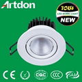 10W Down Light CE SAA RoHS Aluminum Dimmable with Light Source 1