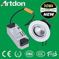 10W Down Light CE SAA RoHS Aluminum Dimmable with Light Source 4