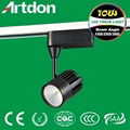 10W Track Light CE RoHS SAA 60º Black LED 1