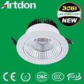 LED down Light 30W.50000hrs.Energy Saving, cold-forging heat sink 3