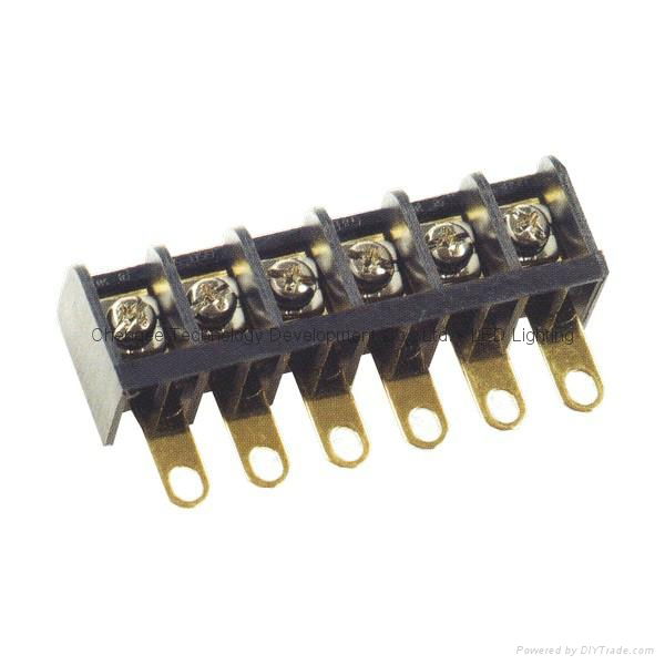 CBP50 后挡板栅栏式接线端子台,PCB端子台 11mm pitch, 15A 300VAC 4