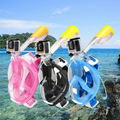 full face snorkel mask for gopro diving underwater camera