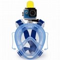 full face snorkel mask for gopro diving underwater camera