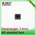 china factory m3 3.6mm board mount pinhole lens lenses