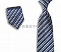 Customized logo jacquard polyester necktie